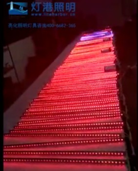 七彩戶(hù)外流水跑馬漸變大功率酒店橋梁亮化led洗墻燈 燈港照明