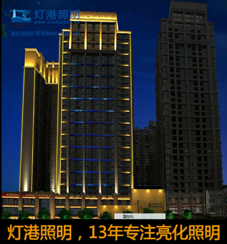 福建戶(hù)外大功率防水小區外墻橋梁戶(hù)外防水led線(xiàn)條燈led洗墻燈led投光燈led路燈夜景效果-燈港照明